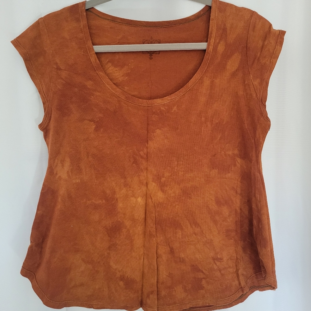 Calico Alchemy Babydoll Top - Rust - Picture 5 of 5